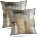 Blue and Grey Abstract Art Artwork Pillow Cover, Gallery Modern Decorative Throw Pillows Cushion Cover for Bedroom Sofa Living Room 18 x 18 Inch Set of 2
