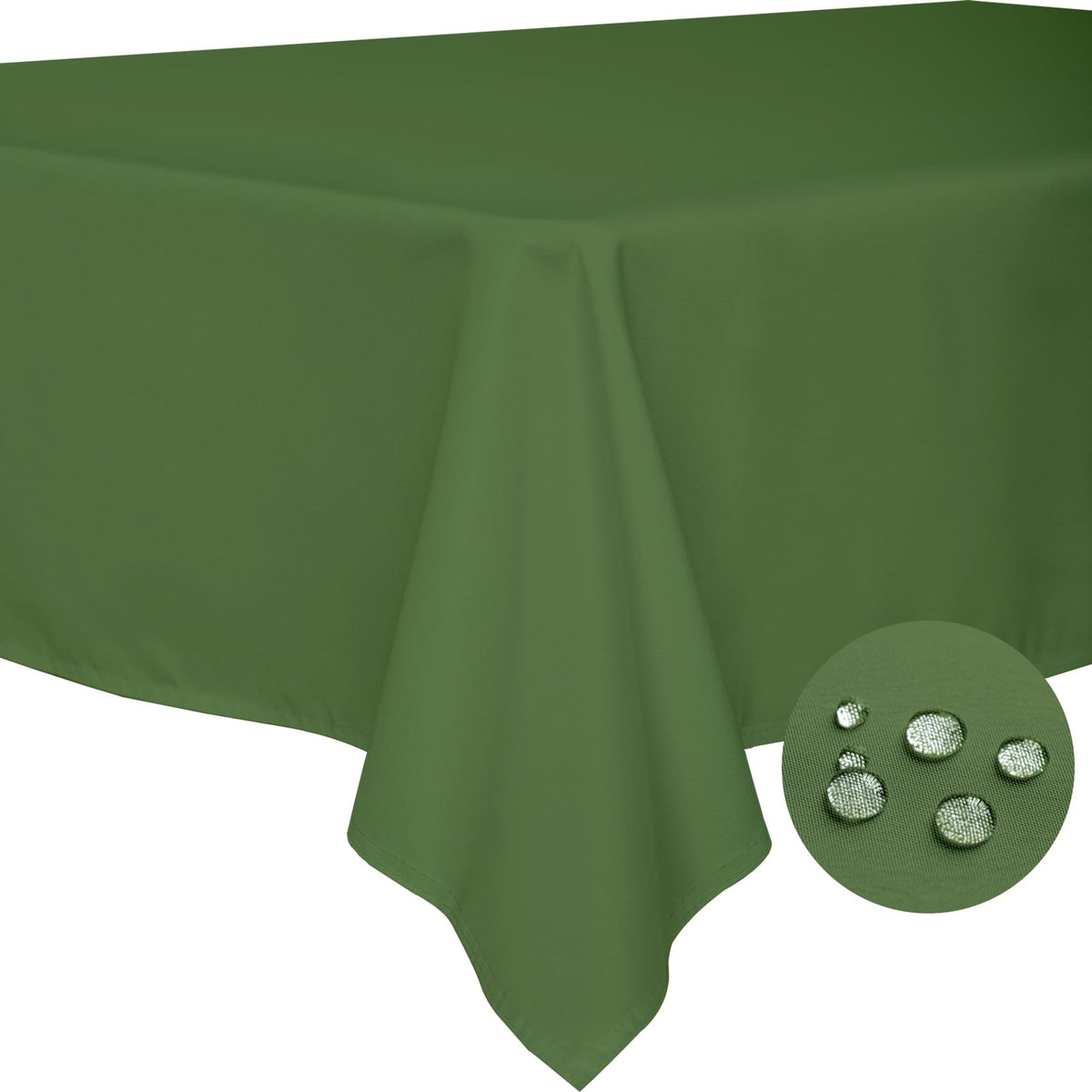 BYDOLL Table Cloth White 60x84 Inch Tablecloth for 6 Foot Rectangle Tables Outdoor Washable Wrinkle Free and Spillproof Polyester Tablecloth for Festival Camping Picnic Party Cover