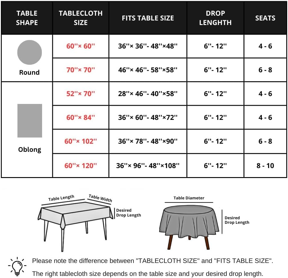 Red Brown Plaid Winter Rectangle Tablecloth - 60 x 120 Inch Oblong Polyester Checkered Gingham Christmas Table Cover Reusable Water Resistant for Fall/Autumn Thanksgiving Holiday Kitchen Dining