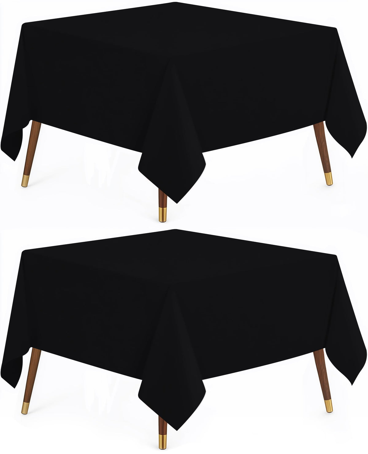 Utopia Kitchen Rectangle Table Cloth 2 Pack [60x102 Inches, White]