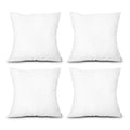 EDOW Throw Pillow Inserts, Set of 4 Lightweight Down Alternative Polyester Pillow, Couch Cushion, Sham Stuffer, Machine Washable. (White, 18x18)