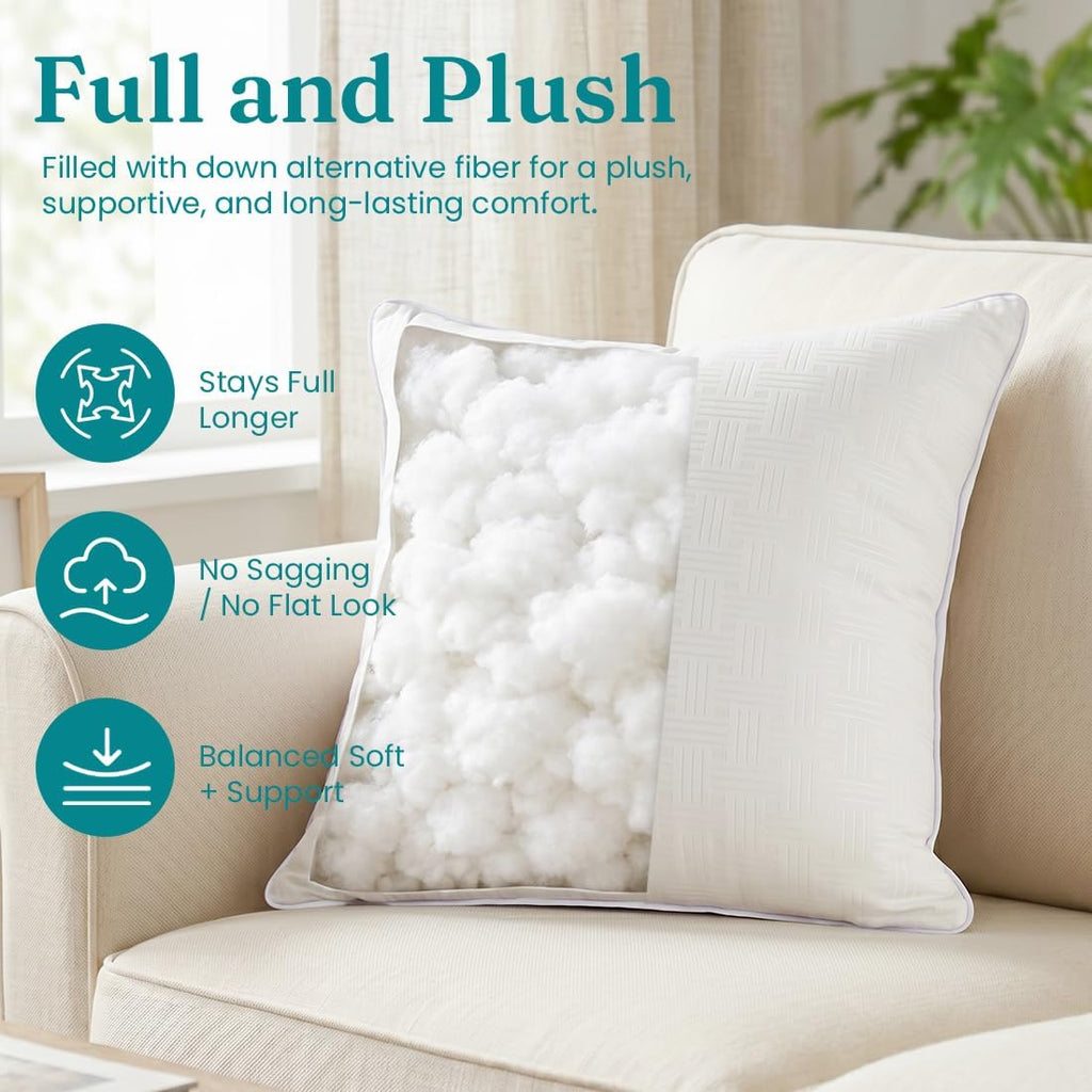 Oubonun 12x20 Inch Lumbar Pillow Inserts Set of 2, Decorative Pillows