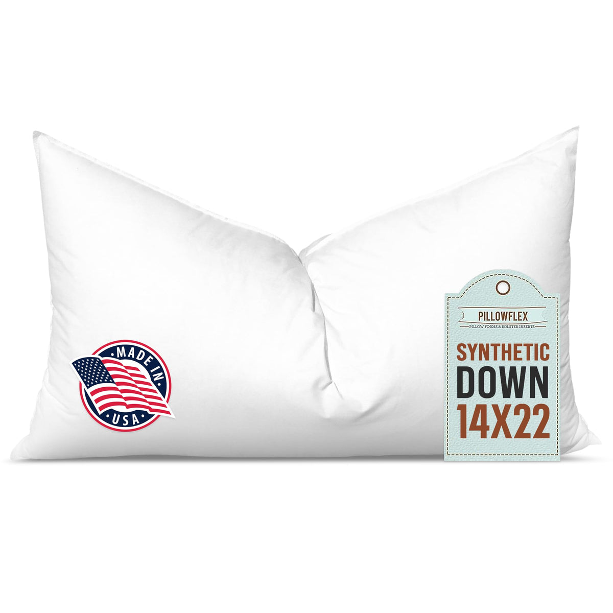 Pillowflex Synthetic Down Pillow Insert 24x24 in - Karate Chop Pillow