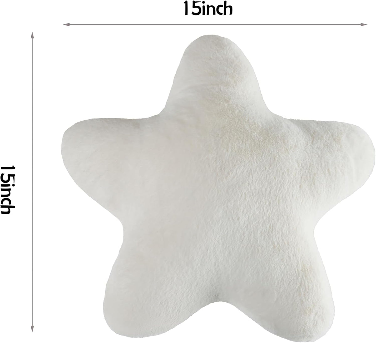 Set of 2 Star Pillow Room Decor Home Decor Throw Pillows,White 15"