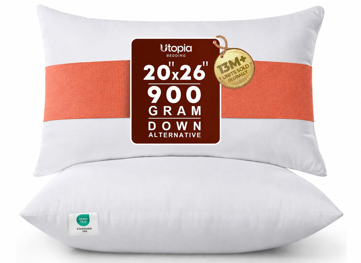 Utopia Bedding 18x18 Pillow Inserts, White Throw Pillows for Couch, 2 Pack
