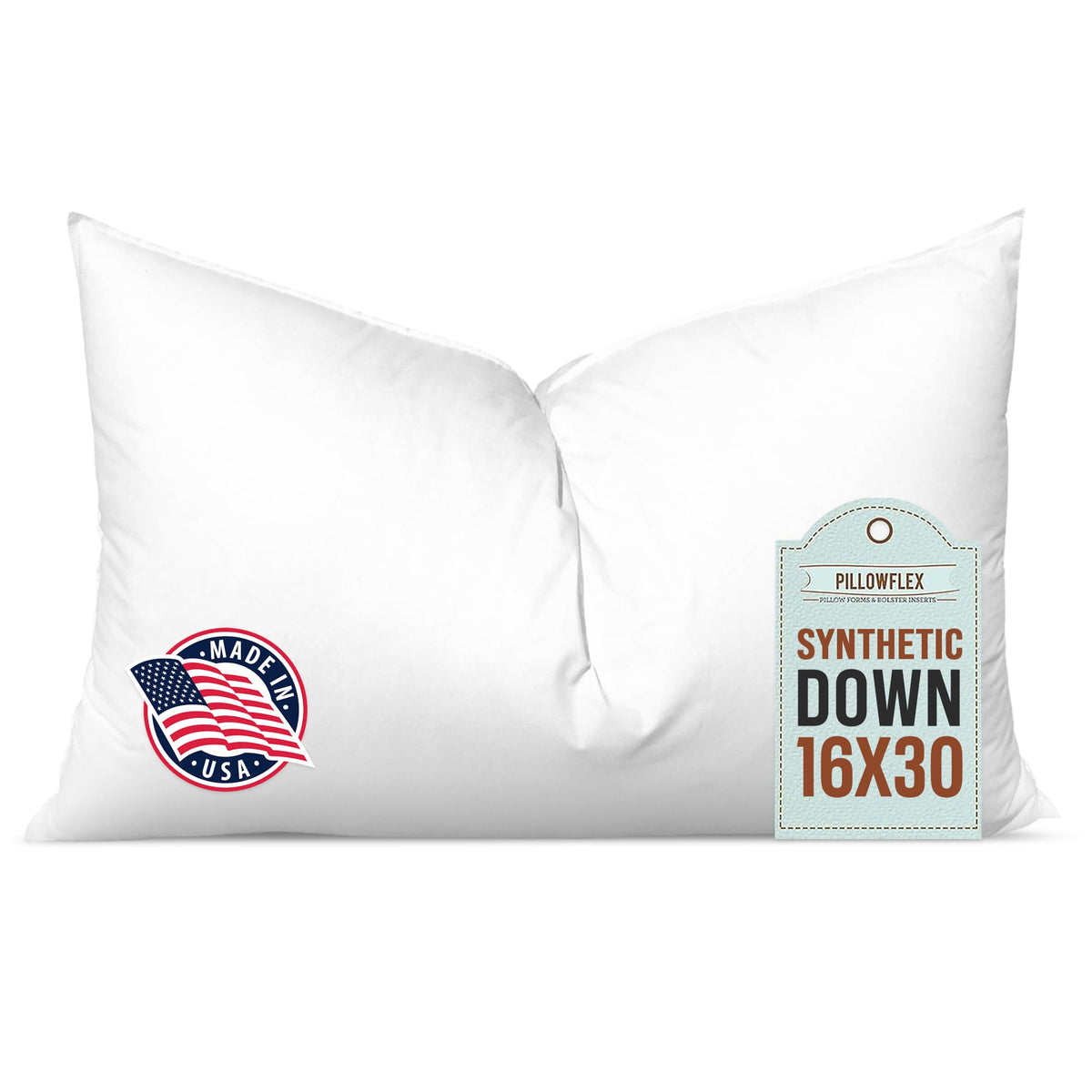 Pillowflex Synthetic Down Pillow Insert 24x24 in - Karate Chop Pillow