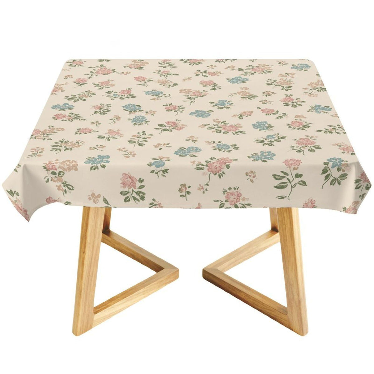 domirica Square & Rectangle Tablecloth, Trendy Floral Art Pattern, Waterproof Oil-Proof Wipeable Polyester Cover, Decorative Table Cloth for Kitchen, Picnic, Camping, Wedding Indoor Outdoor Party