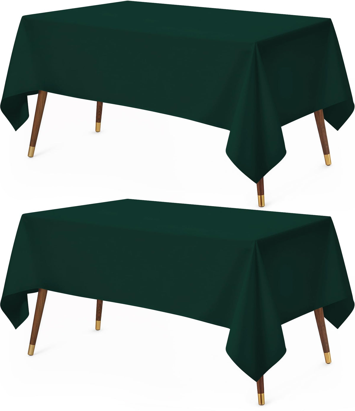 Utopia Kitchen Rectangle Table Cloth 2 Pack [60x102 Inches, White]