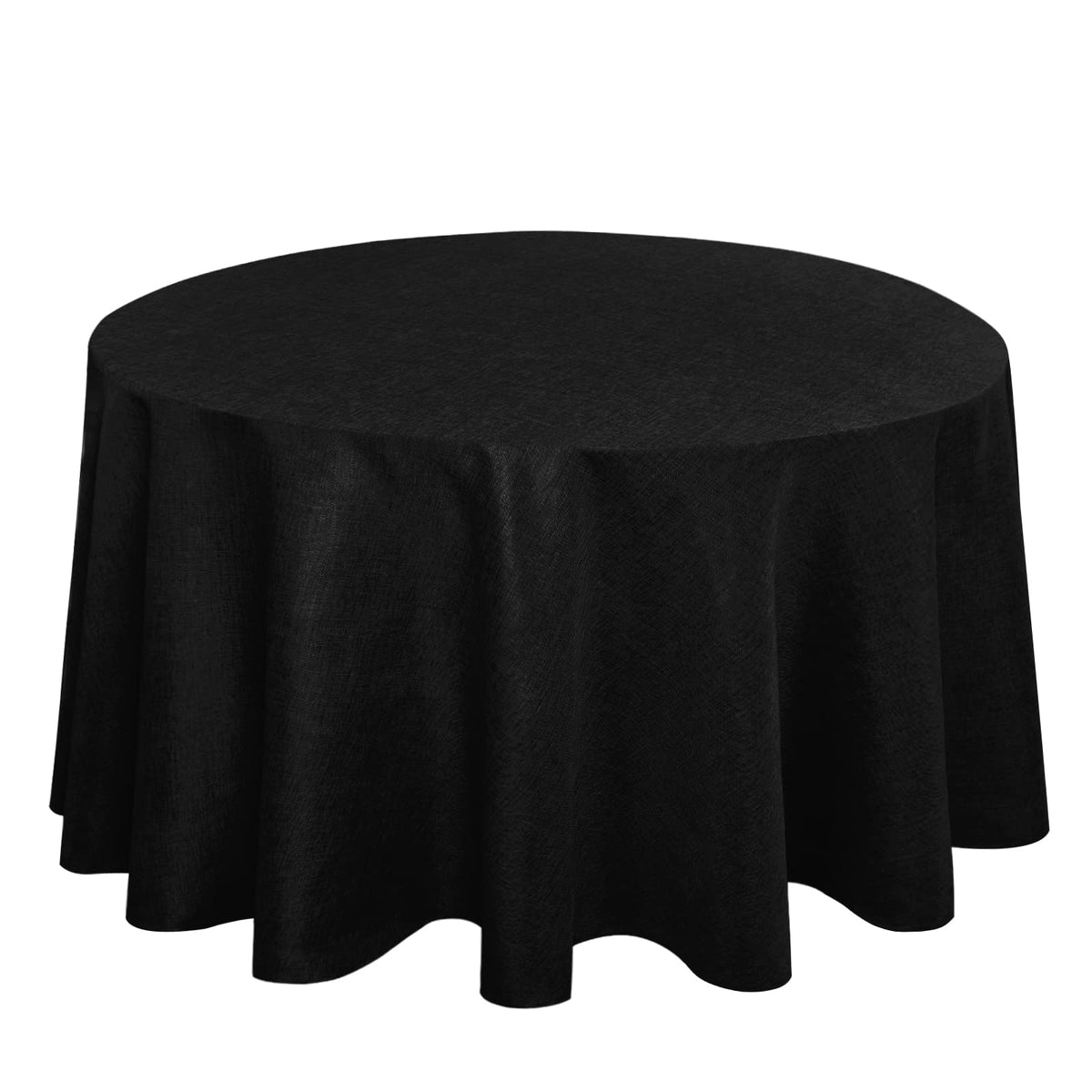 Hiasan Beige Faux Linen Rectangle Tablecloth 54 x 80 Inch for Dining Room