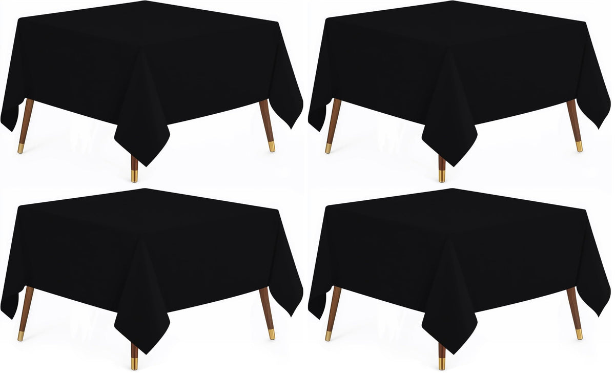 Utopia Kitchen Rectangle Table Cloth 2 Pack [60x102 Inches, White]