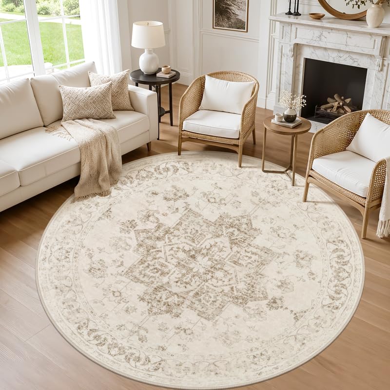 8x10 Area Rugs Living Room: Bedroom Neutral Washable Carpet Beige