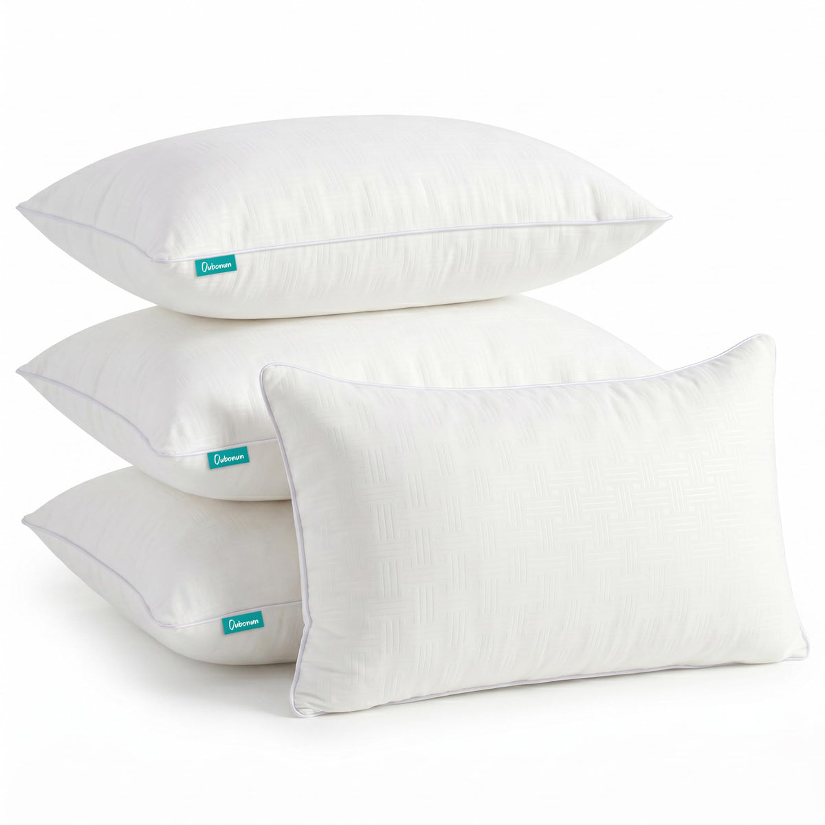 Oubonun 12x20 Inch Lumbar Pillow Inserts Set of 2, Decorative Pillows
