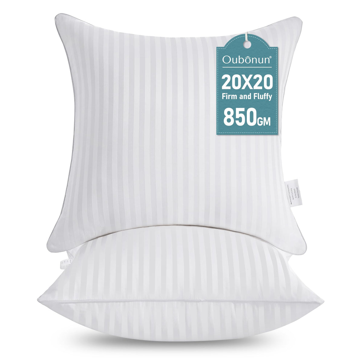 Oubonun 18 x 18 Throw Pillow Inserts Set of 2