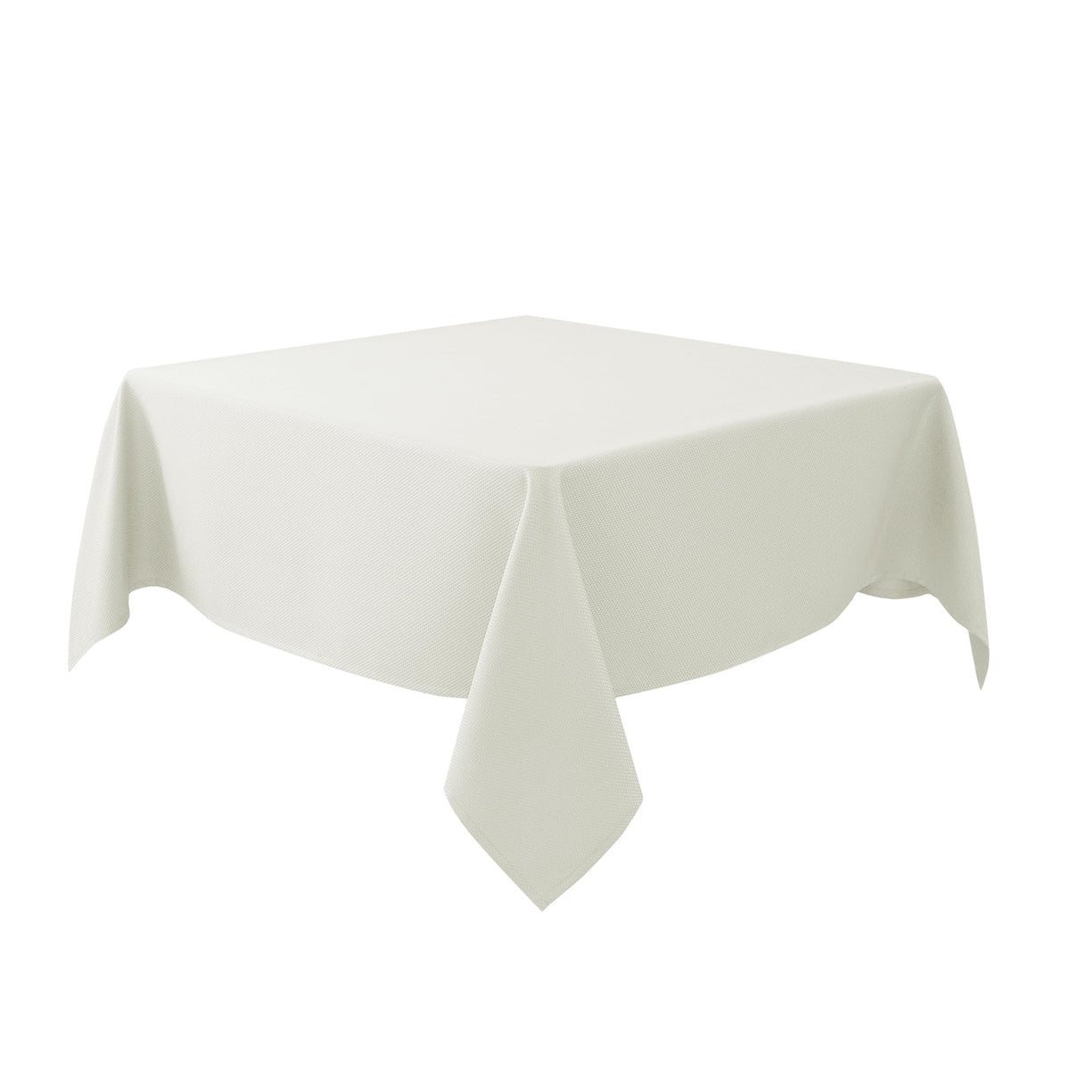 Textured Square Tablecloth-Fabric Spillproof Table Cloths-Natural 54x54"