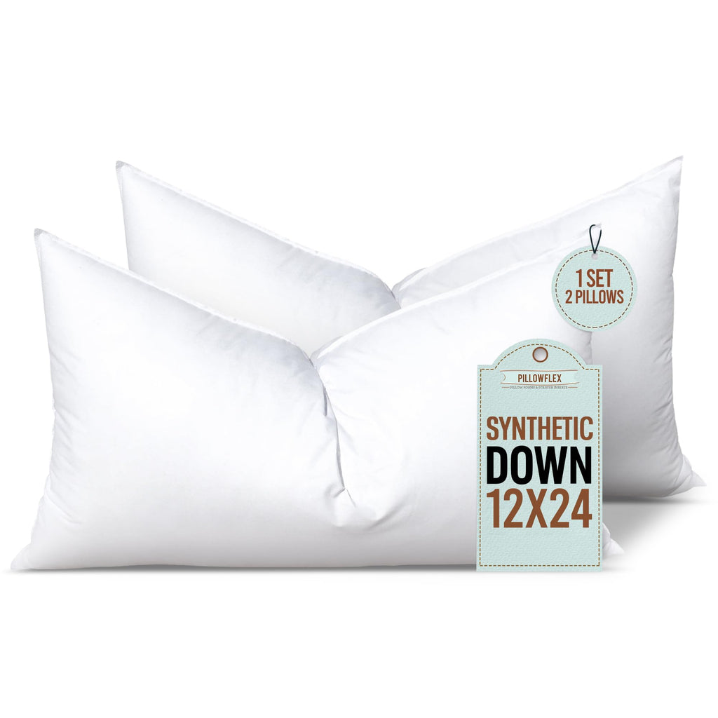 Pillowflex Synthetic Down Pillow Insert 24x24 in - Karate Chop Pillow