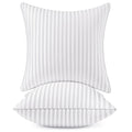 MIULEE 18x18 Throw Pillow Inserts Set of 2, 100% Virgin Microfiber Filling