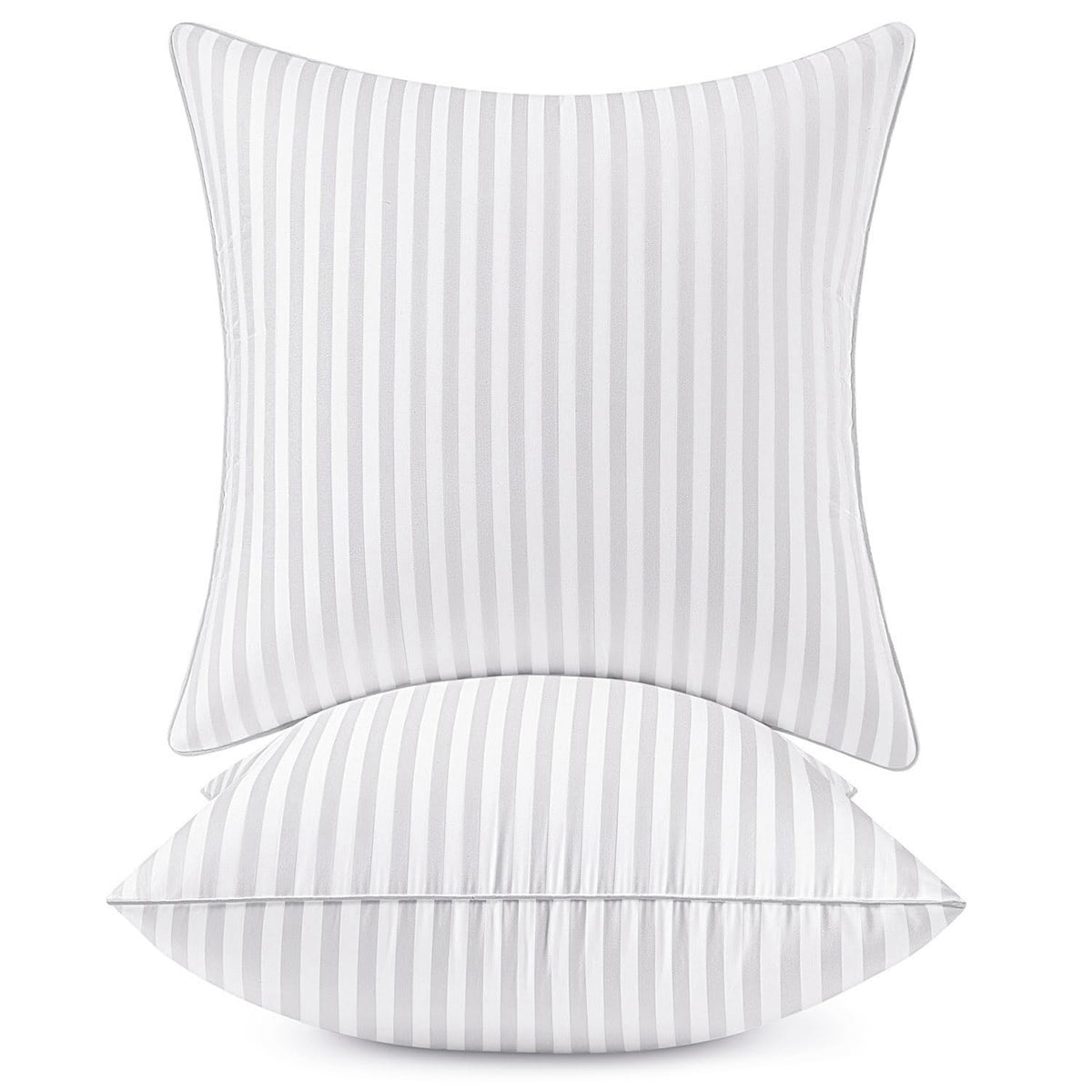 MIULEE 18x18 Throw Pillow Inserts Set of 2, 100% Virgin Microfiber Filling