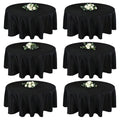 MRJ 70 Inch Round White Tablecloth Stain and Wrinkle Resistant Washable Polyester Table Cloth for Restaurant Hotel Wedding