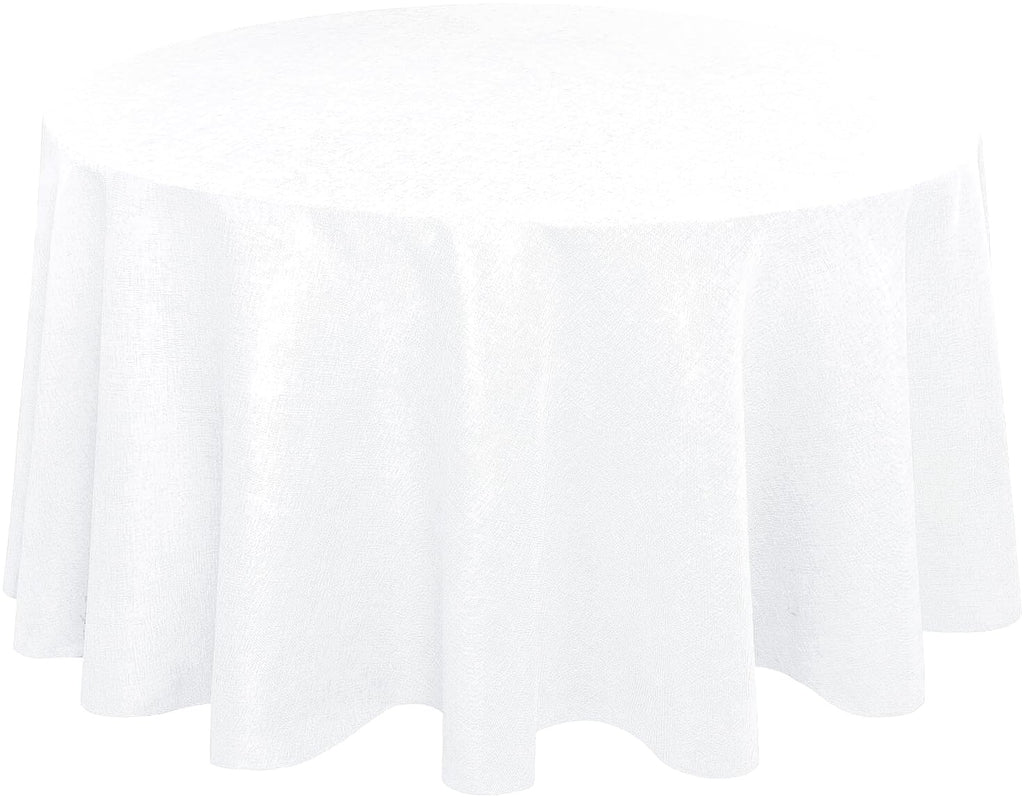 Hiasan Beige Faux Linen Rectangle Tablecloth 54 x 80 Inch for Dining Room
