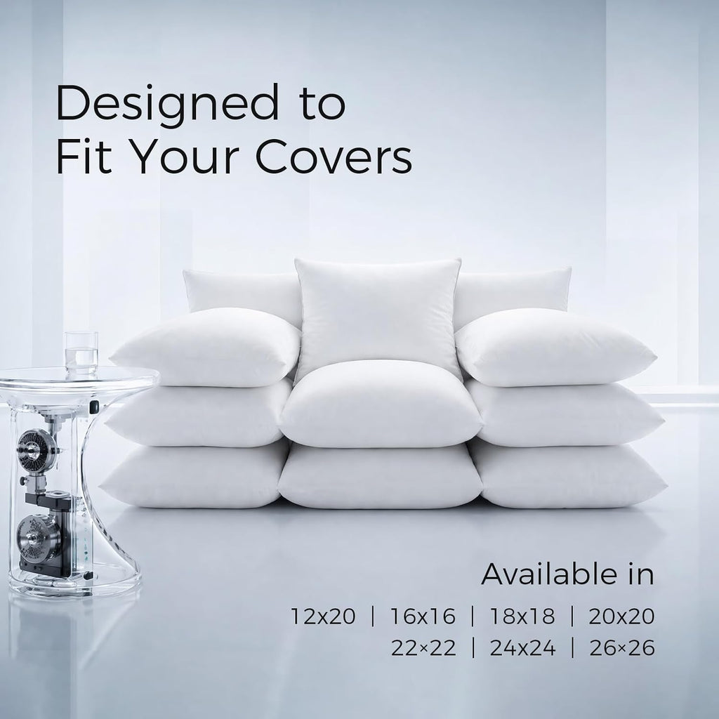 Phantoscope 18x18 Pillow Inserts, Decorative Throw Pillow Bed Couch 1 Pack