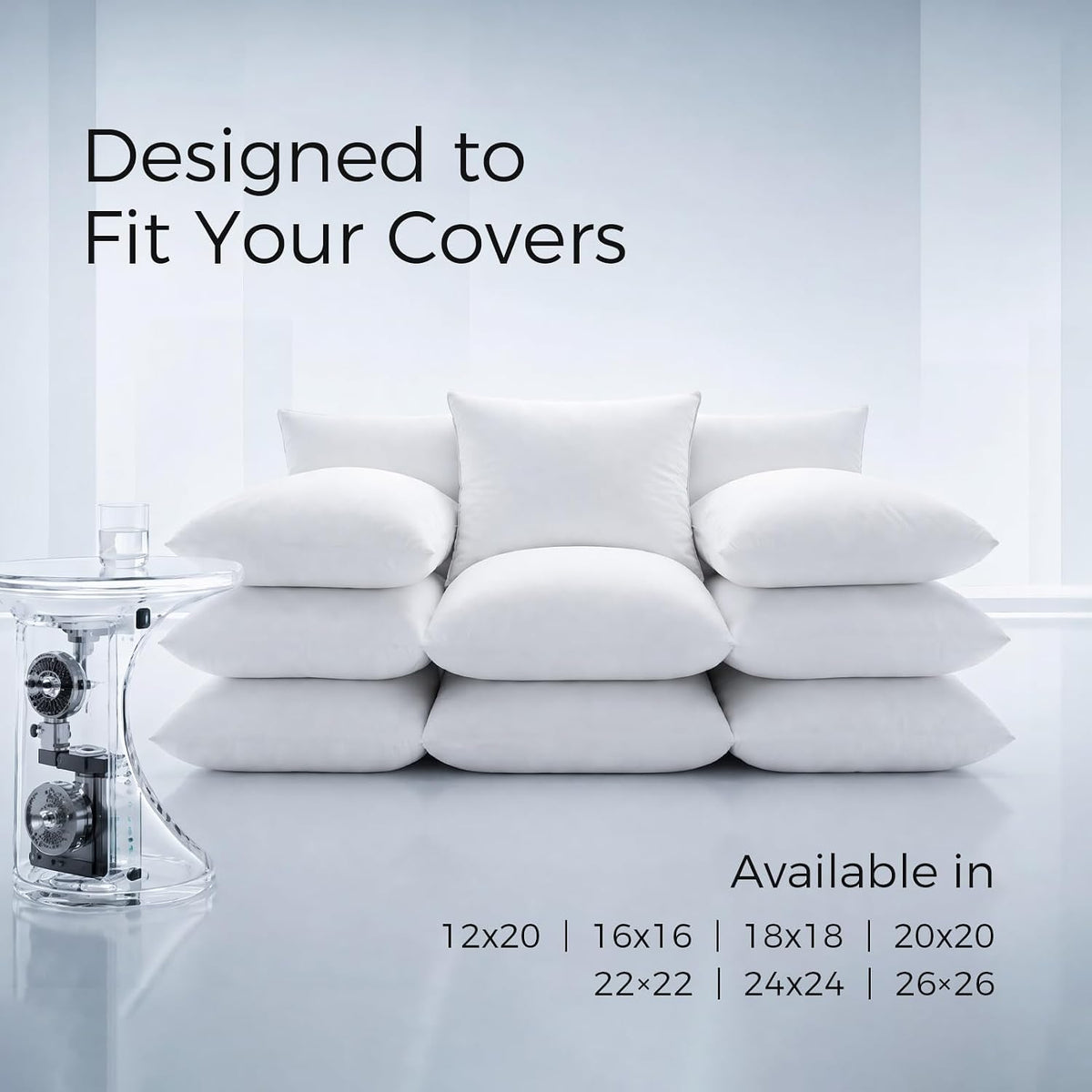 Phantoscope 18x18 Pillow Inserts, Decorative Throw Pillow Bed Couch 1 Pack