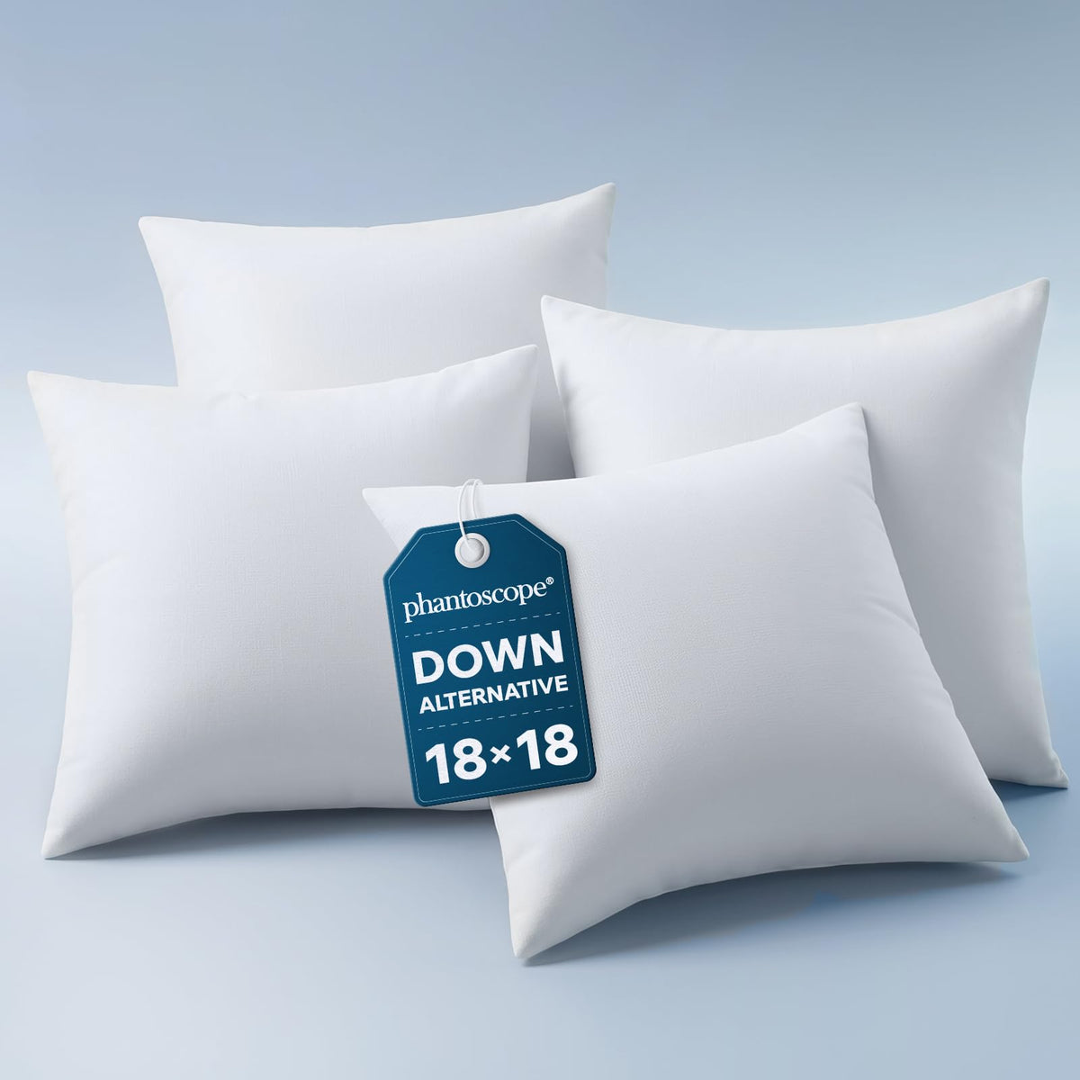 Phantoscope 18x18 Pillow Inserts, Decorative Throw Pillow Bed Couch 1 Pack