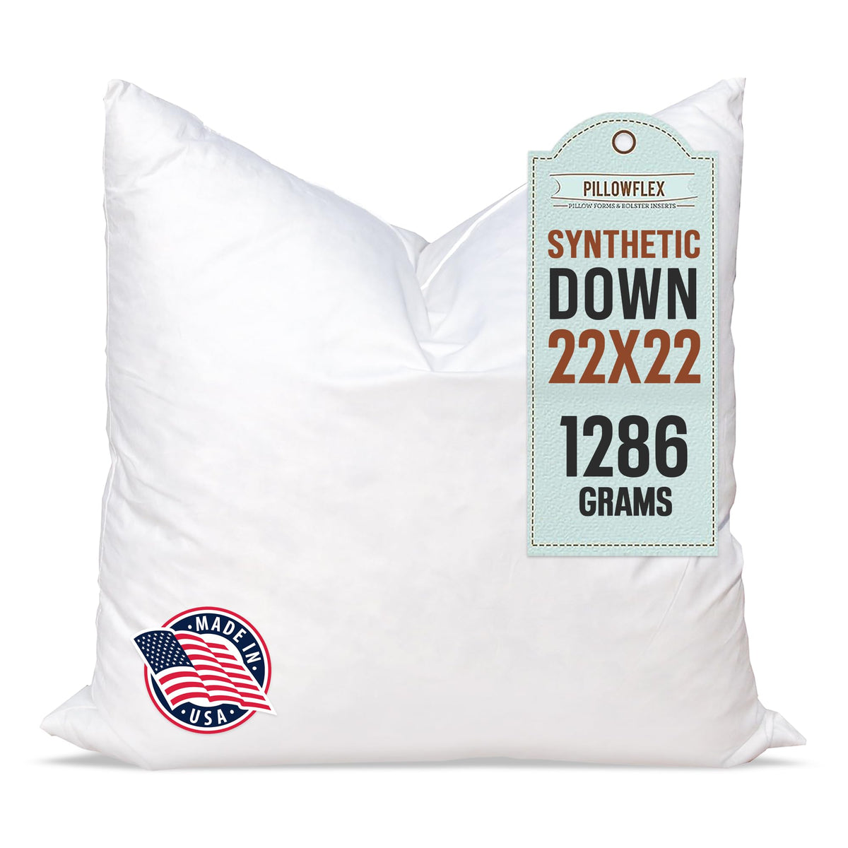 Pillowflex Synthetic Down Pillow Insert 24x24 in - Karate Chop Pillow