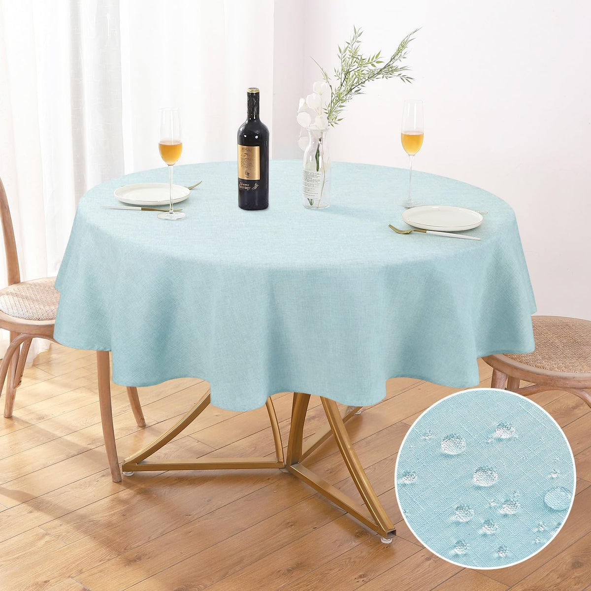AUSSPVOCT Textured Table Cloth Rectangle 52 x 70 Inch Fall Tablecloth