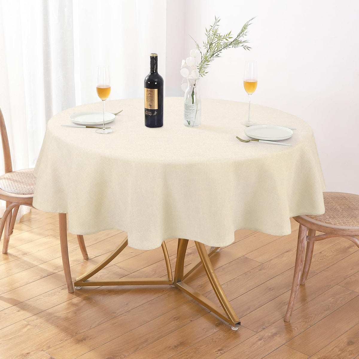 AUSSPVOCT Textured Table Cloth Rectangle 52 x 70 Inch Fall Tablecloth