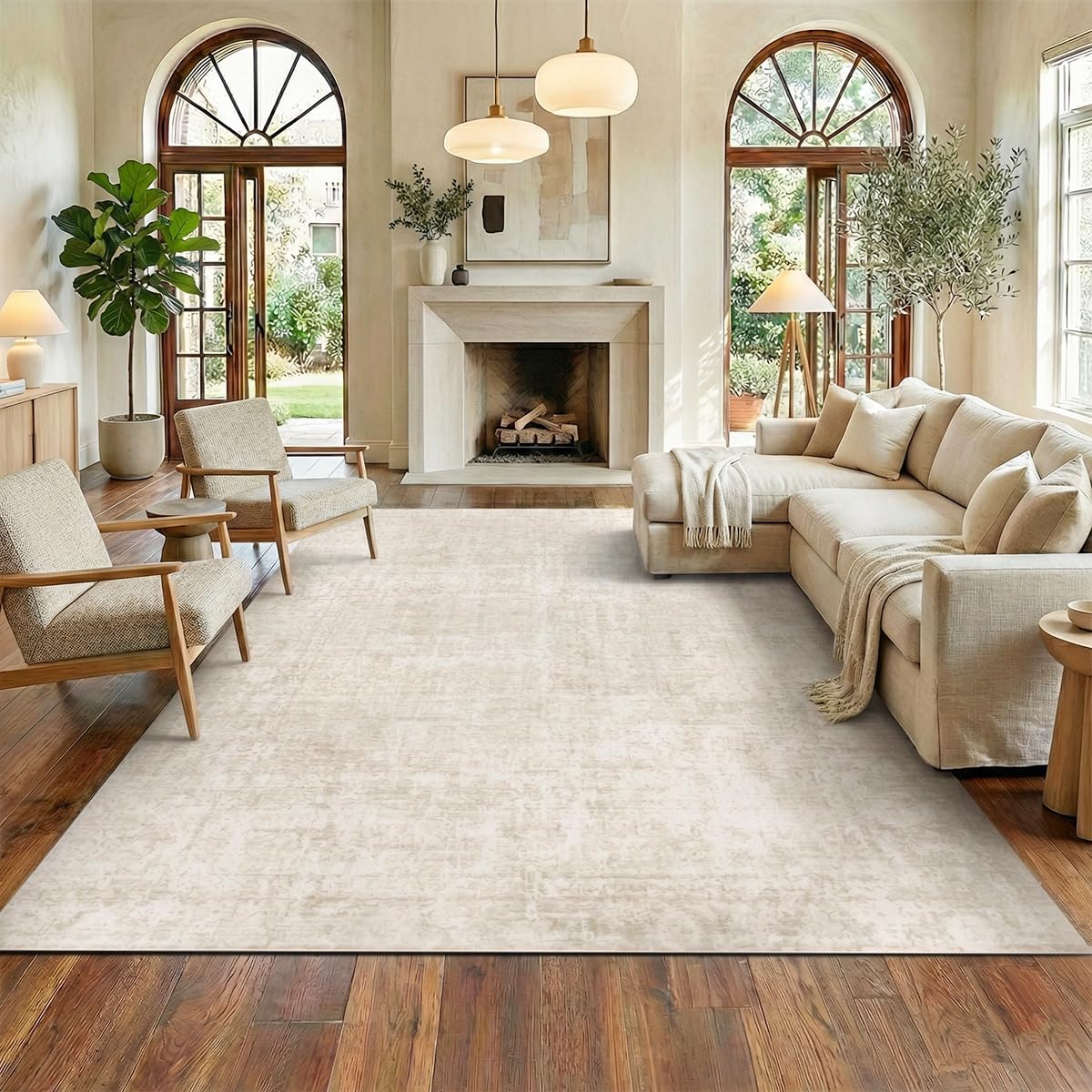 Homemate Washable Rug 8x10 Area Rugs - Vintage Rugs for Living Room