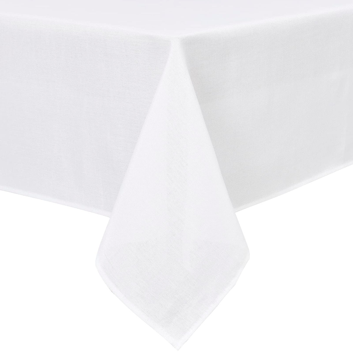 Hiasan Beige Faux Linen Rectangle Tablecloth 54 x 80 Inch for Dining Room