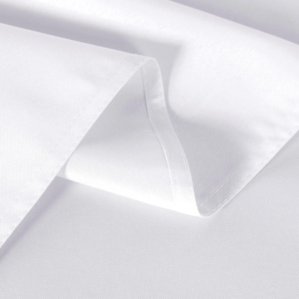 sancua 2 Pack White Table Cloth 60x102 Inch for 6 Feet Rectangle Tables