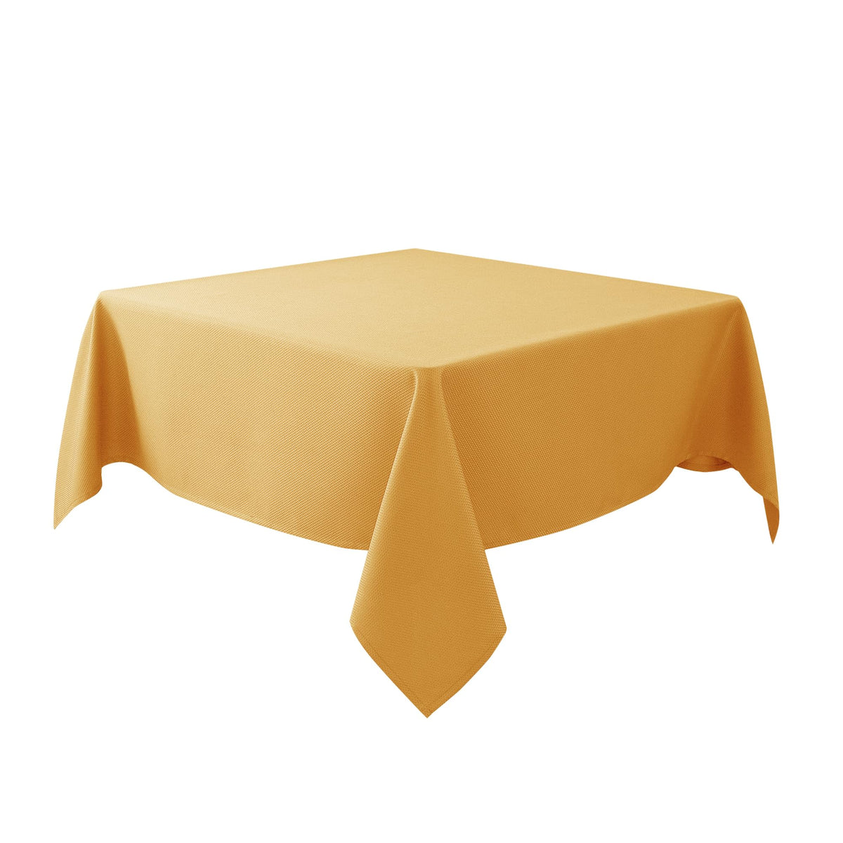 Textured Square Tablecloth-Fabric Spillproof Table Cloths-Natural 54x54"