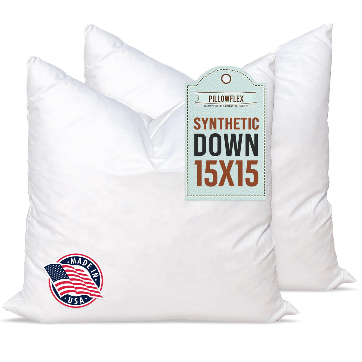 Pillowflex Synthetic Down Pillow Insert 24x24 in - Karate Chop Pillow
