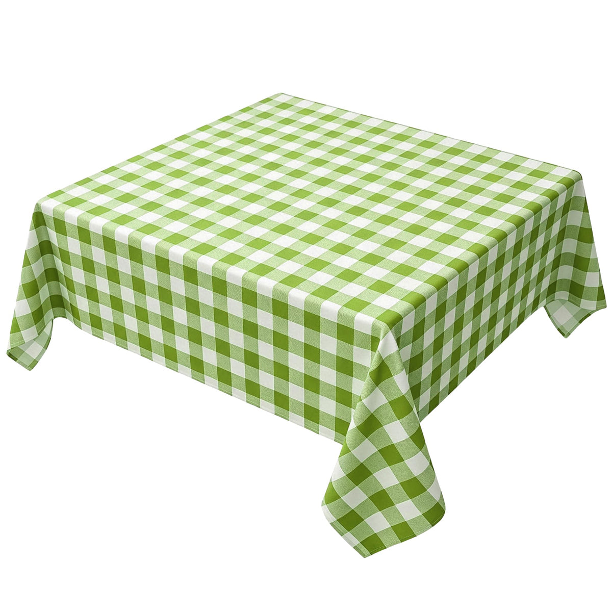Waterproof Checkered Tablecloth Fabric - Rectangle 58x84 Inch Classic Gingham Buffalo Plaid Table Cloth for Indoor/Outdoor Use - Washable Table Cover for Kitchen, BBQs, and Parties