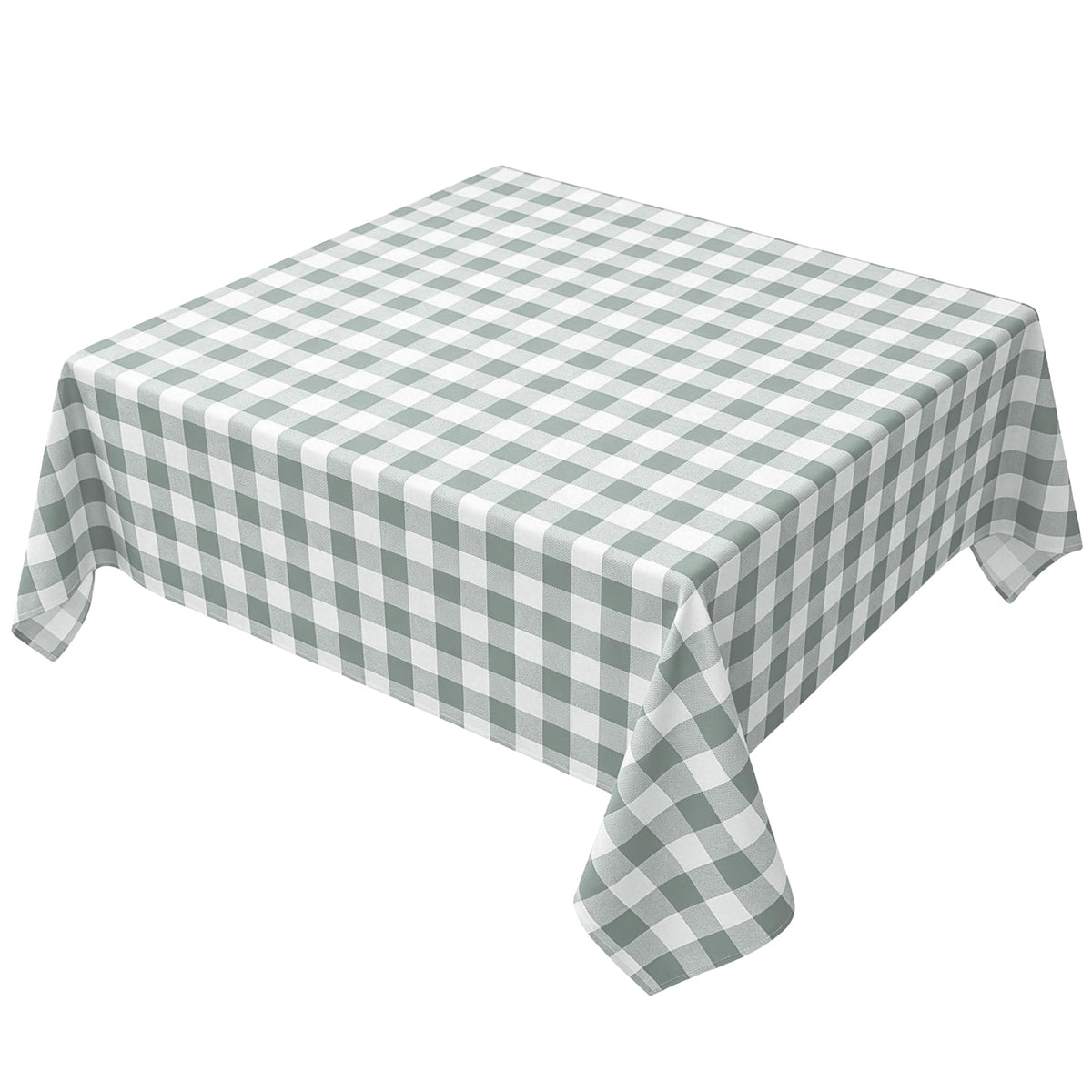 Waterproof Checkered Tablecloth Fabric - Rectangle 58x84 Inch Classic Gingham Buffalo Plaid Table Cloth for Indoor/Outdoor Use - Washable Table Cover for Kitchen, BBQs, and Parties