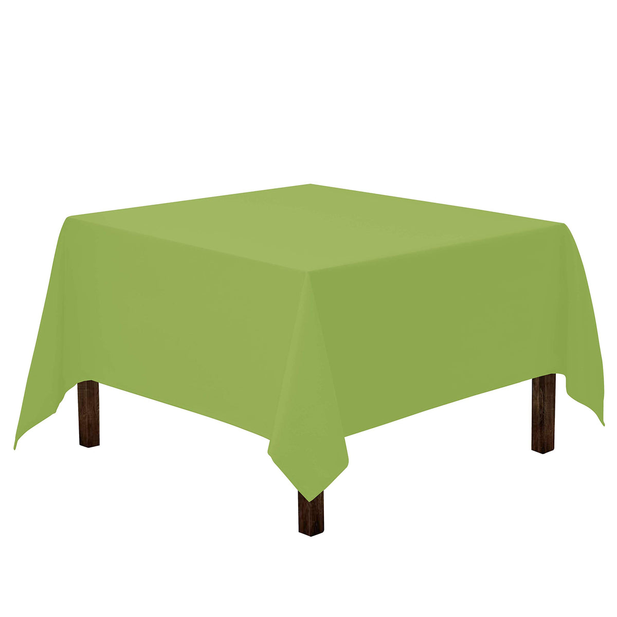 Gee Di Moda Square Tablecloth - 52 x 52 Inch Ivory Table Cloth for Small Square or Round Tables - Heavy Duty Washable Fabric - for Buffet Table, Holiday Party, Dinner, Wedding & Baby Shower