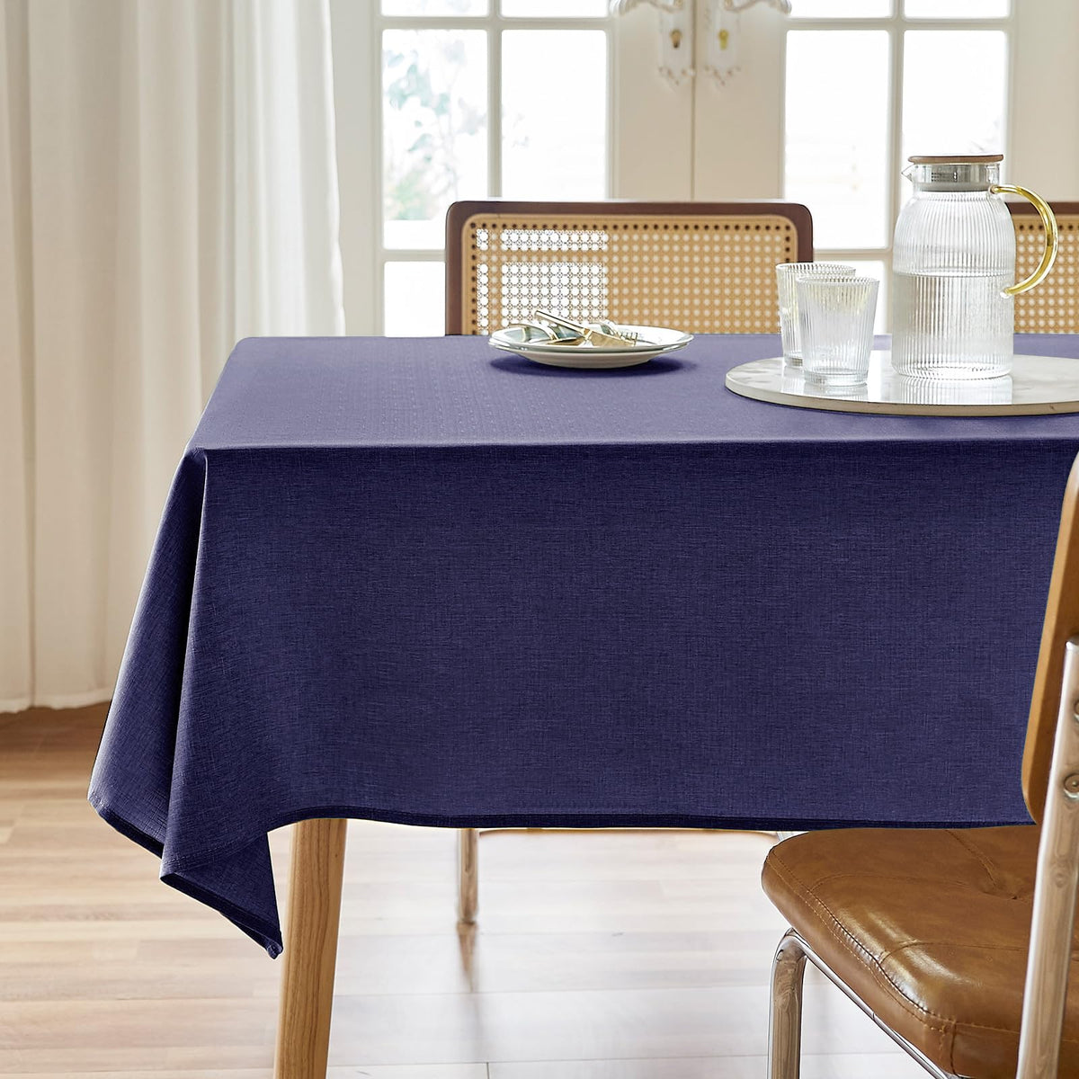 AUSSPVOCT Textured Table Cloth Rectangle 52 x 70 Inch Fall Tablecloth