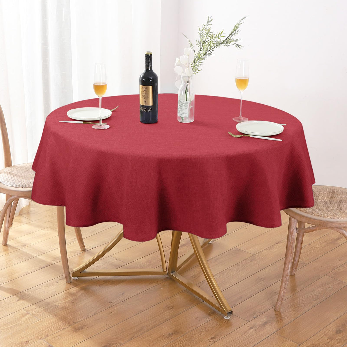 AUSSPVOCT Textured Table Cloth Rectangle 52 x 70 Inch Fall Tablecloth