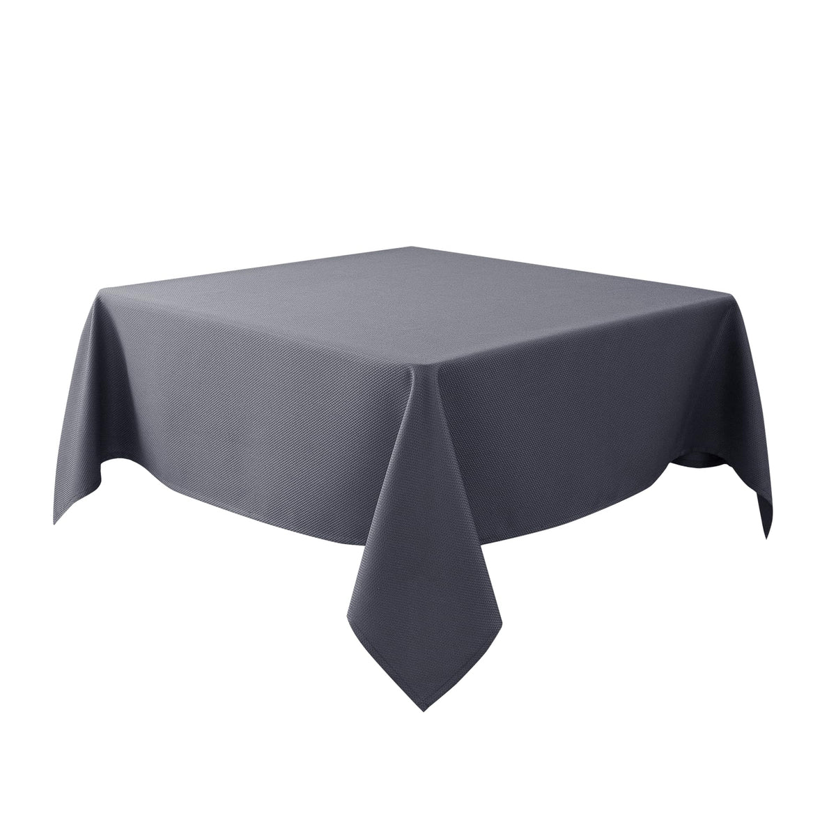 Textured Square Tablecloth-Fabric Spillproof Table Cloths-Natural 54x54"