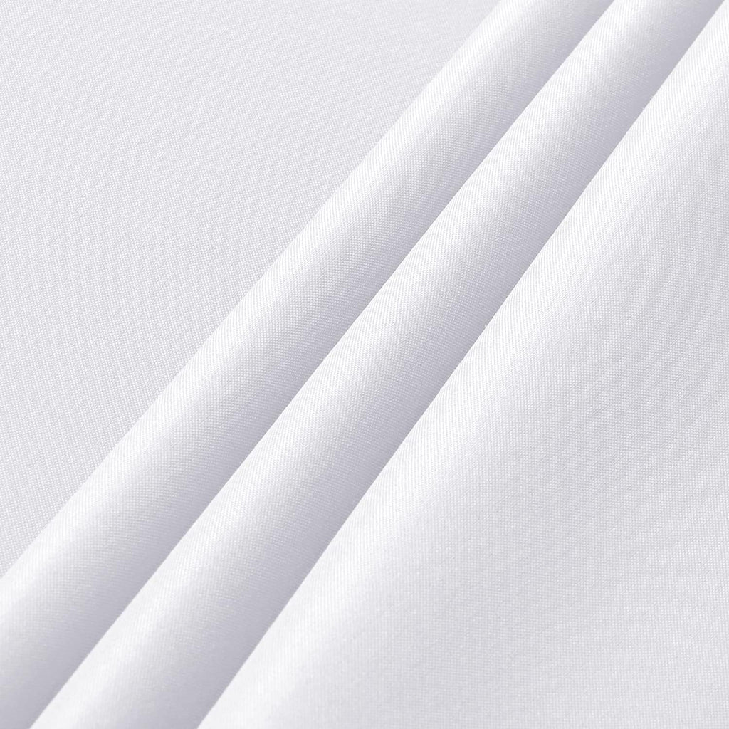 sancua 2 Pack White Table Cloth 60x102 Inch for 6 Feet Rectangle Tables