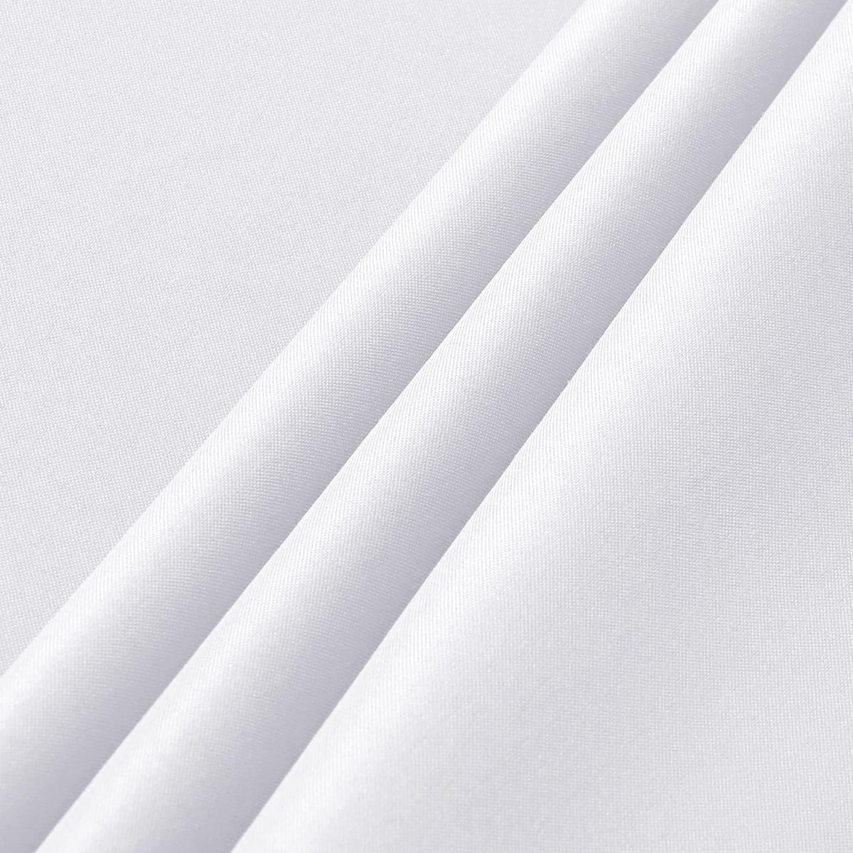 sancua 2 Pack White Table Cloth 60x102 Inch for 6 Feet Rectangle Tables