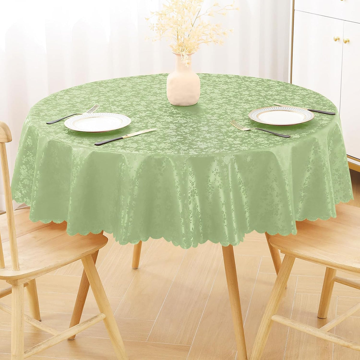 Smiry Rectangle Waterproof Heavy Duty Vinyl Tablecloths, 60 x 84 Inch