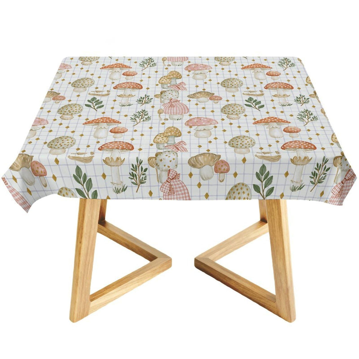 domirica Square & Rectangle Tablecloth, Trendy Floral Art Pattern, Waterproof Oil-Proof Wipeable Polyester Cover, Decorative Table Cloth for Kitchen, Picnic, Camping, Wedding Indoor Outdoor Party