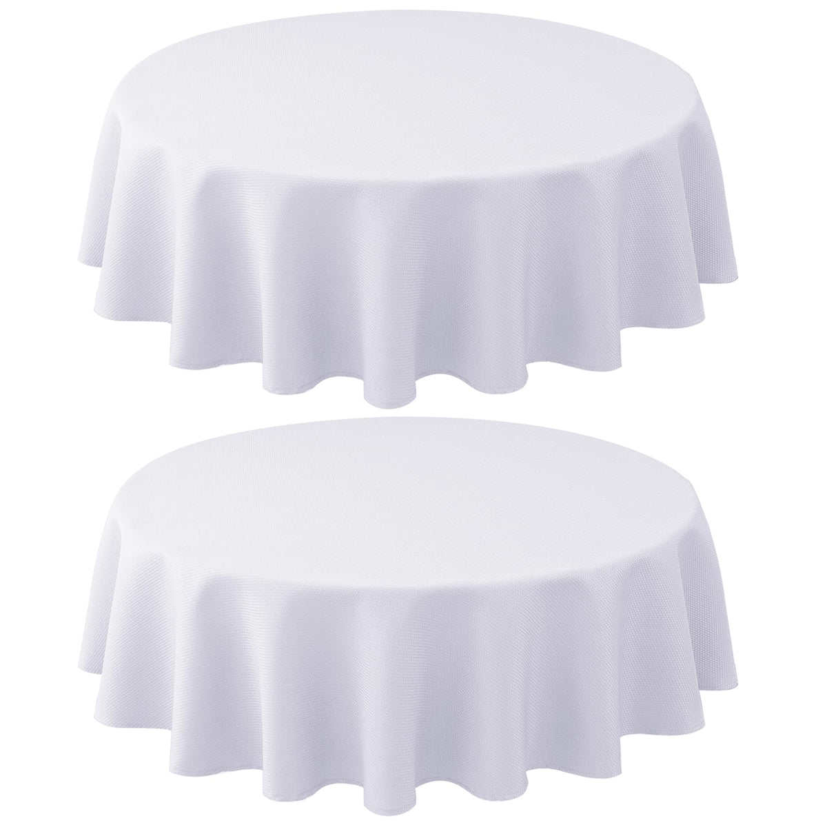 Textured Square Tablecloth-Fabric Spillproof Table Cloths-Natural 54x54"