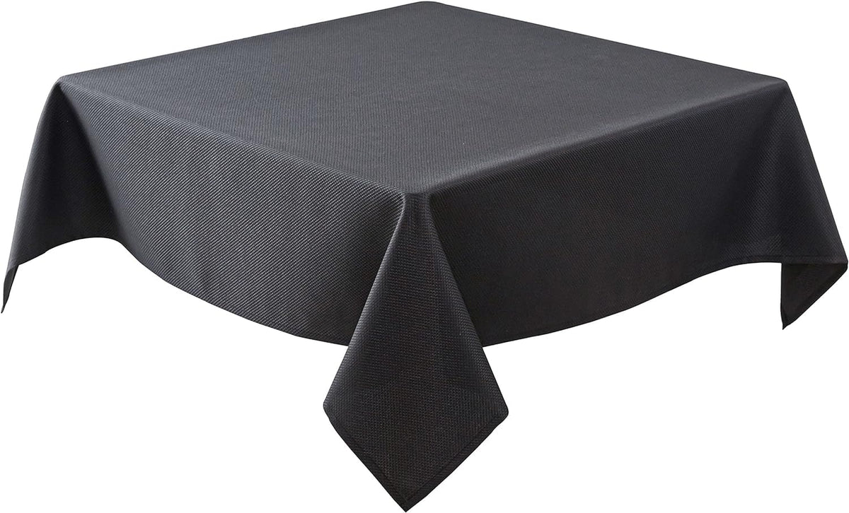 Textured Square Tablecloth-Fabric Spillproof Table Cloths-Natural 54x54"