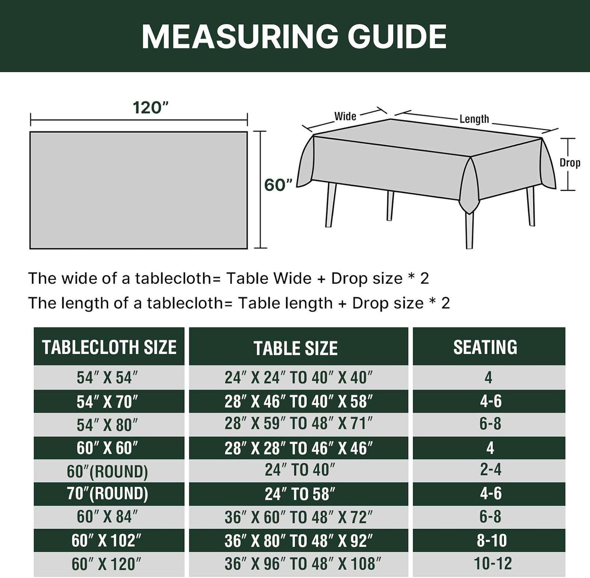 H.VERSAILTEX Linen Textured Table Cloths 60 x 120 Inch Premium Solid Tablecloth Spill-Proof Waterproof Table Cover for Dining Buffet Feature Extra Soft and Thick Fabric Wrinkle Free, Taupe