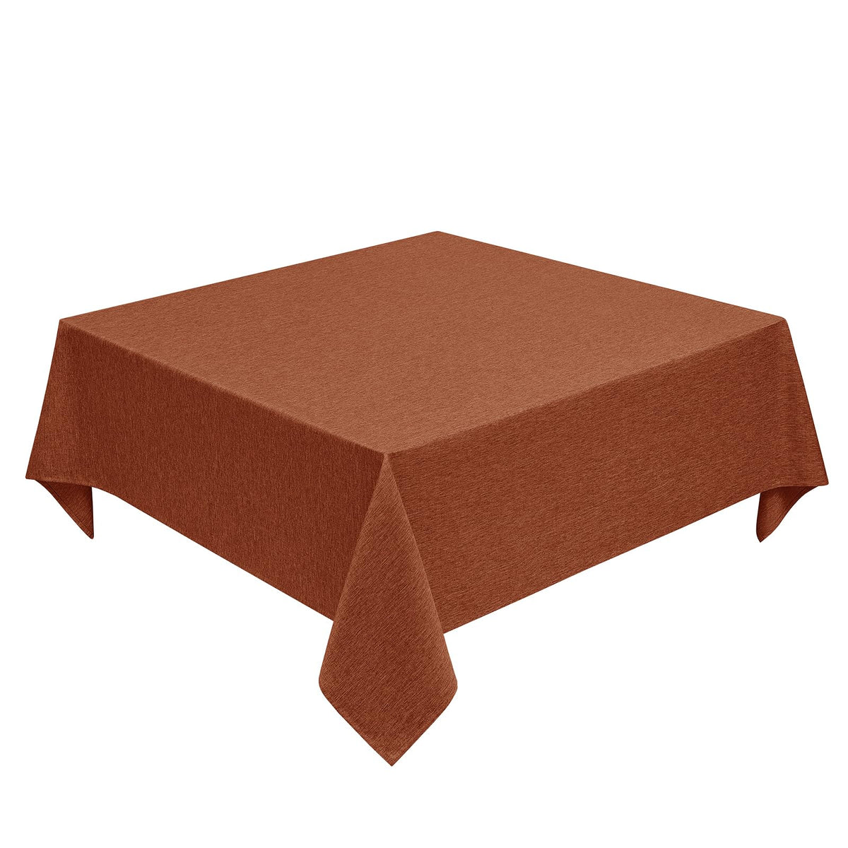 Decorelia Sage Green Linen Textured Tablecloth Rectangular 52 x70 Inch