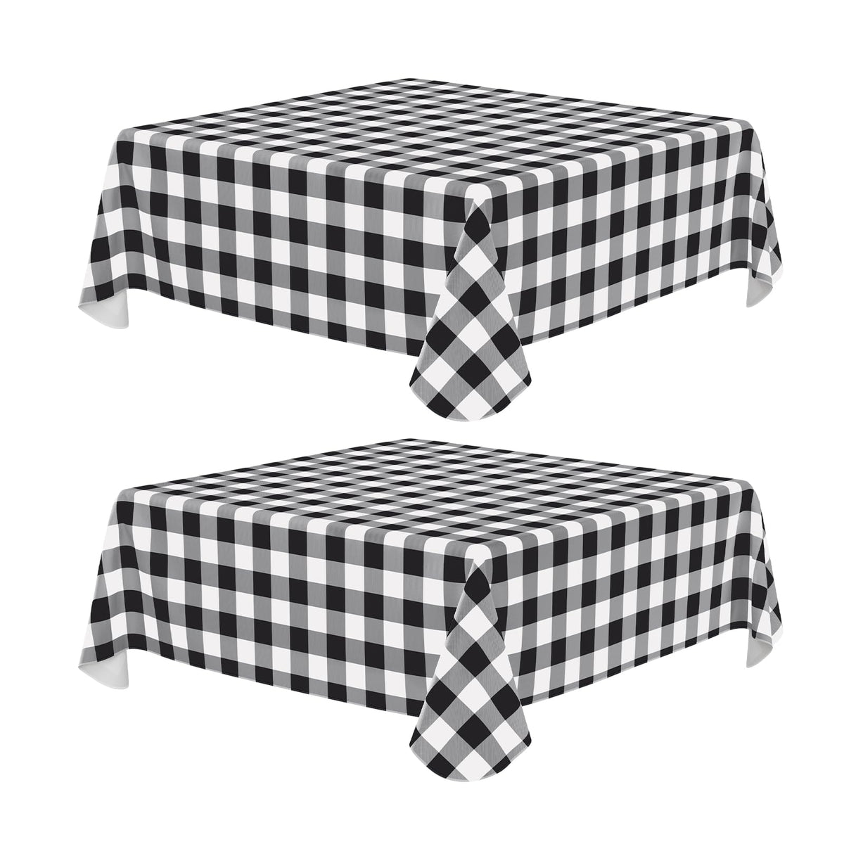 misaya Rectangular Waterproof Vinyl Table Cloth, Flannel Backed Tablecloth