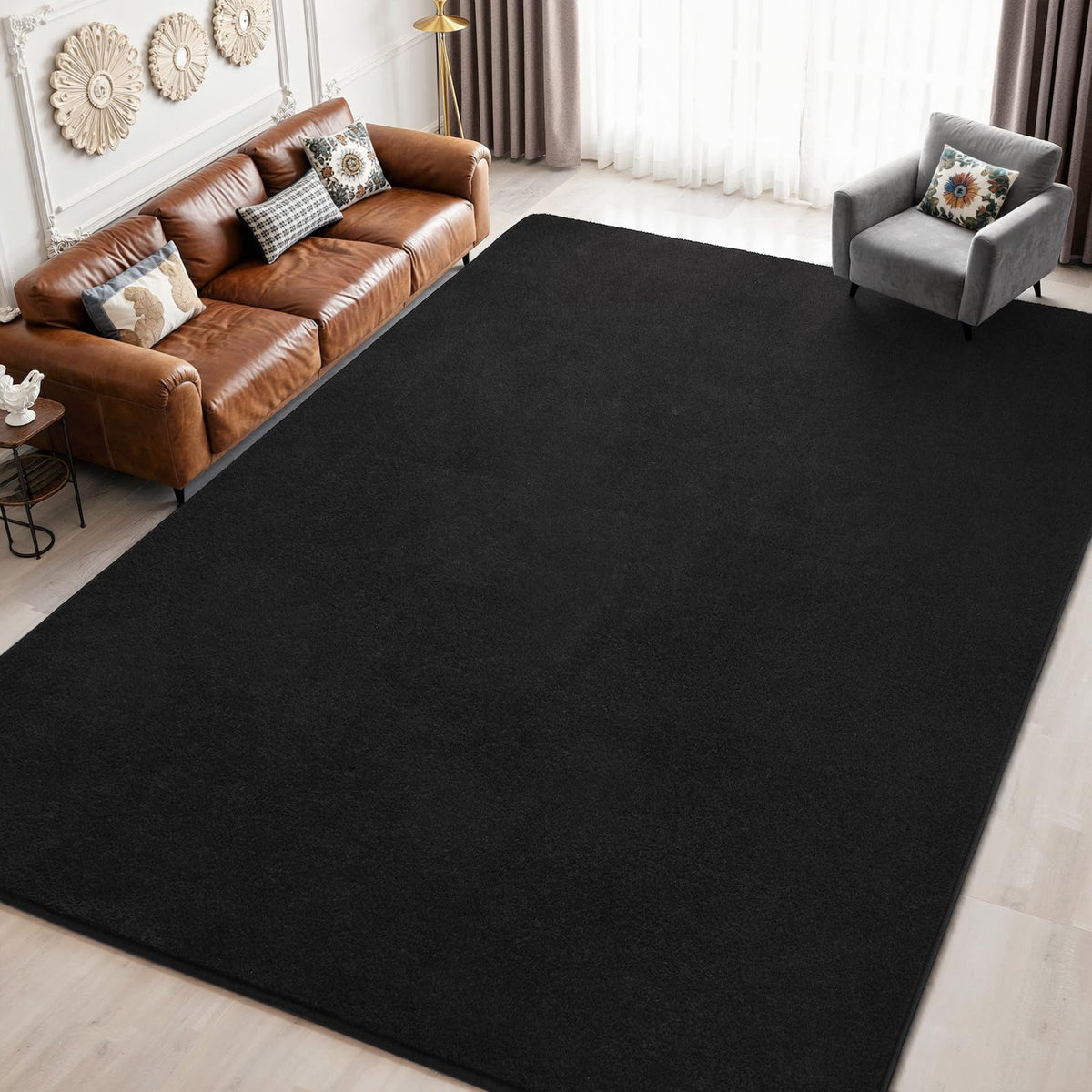 Keeko 4x6 Area Rugs for Living Room,Soft Washable Memory Foam Bedroom Rug